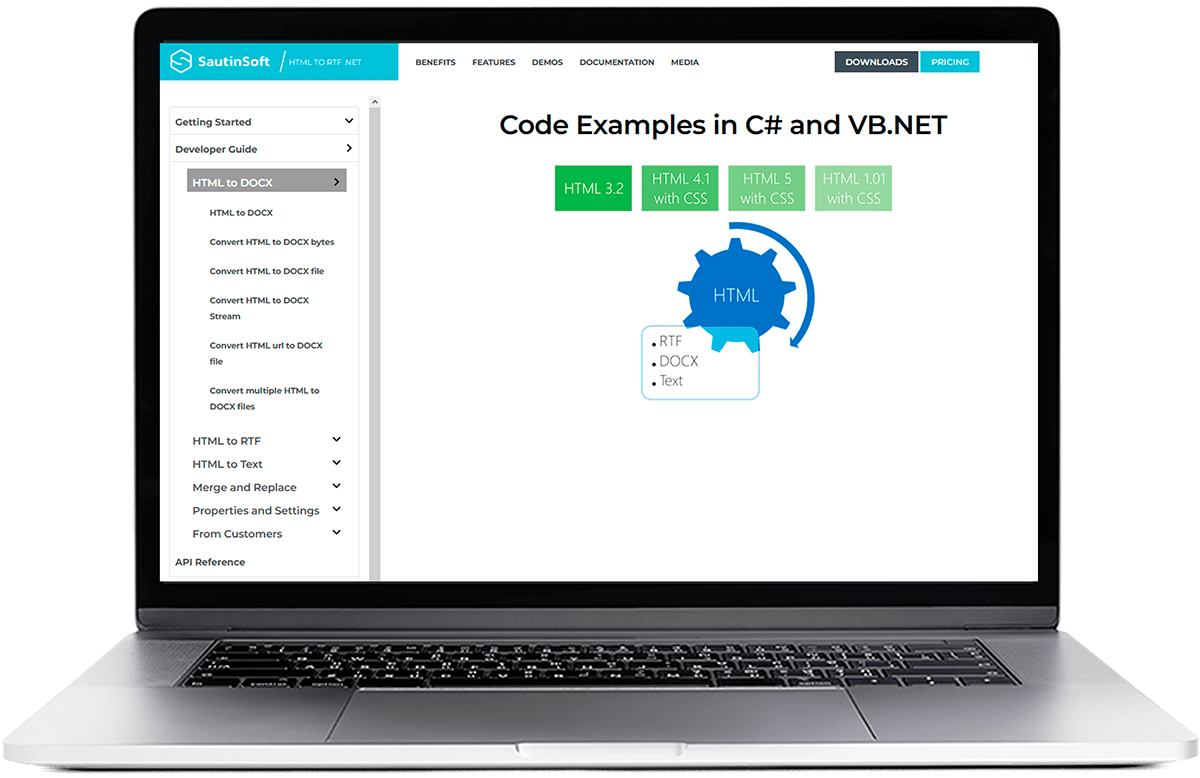 SautinSoft HTML to RTF .Net v8.5.2.16 HTML到RTF转换工具