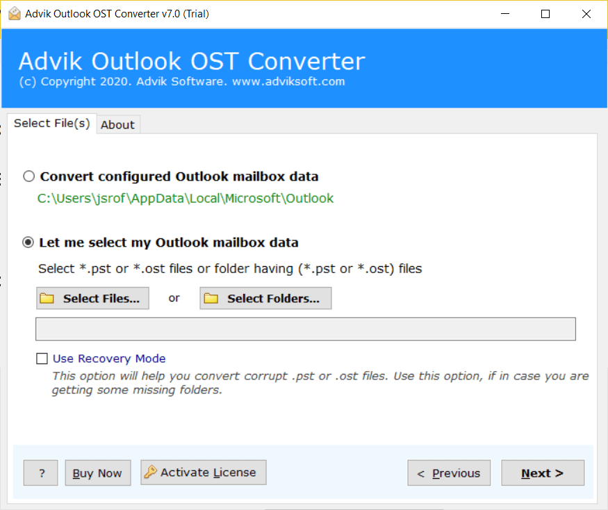 Advik Outlook OST Converter v7.2 OST邮件多格式转换器