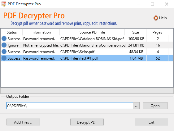 PDF Decrypter Pro v4.5.2 移除PDF文件密码工具