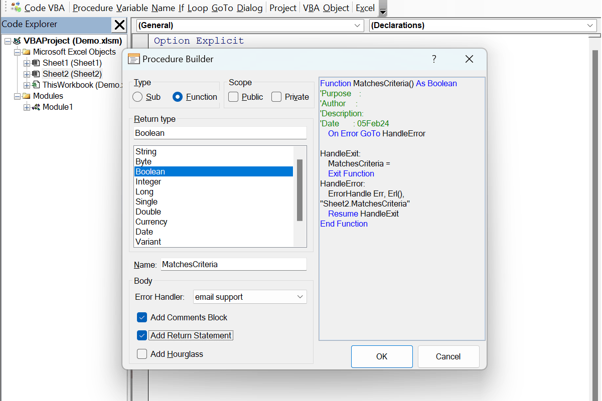 Code VBA v10.0.0.48 创建和编写VBA代码工具