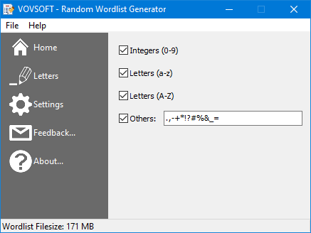 VovSoft Random Wordlist Generator v1.3 随机单词列表生成器