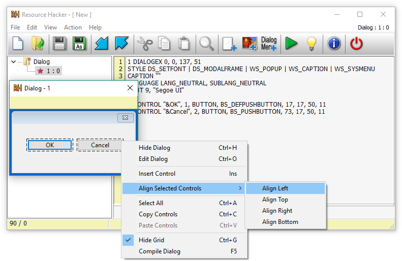 Resource Hacker v5.2.7 资源编译和反编译器