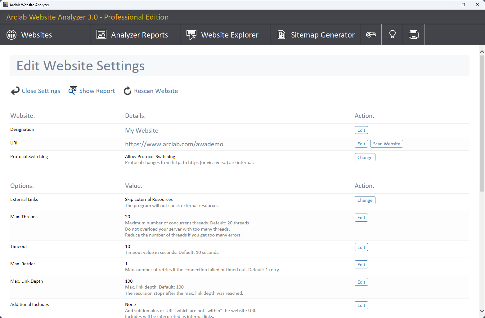 Arclab Website Link Analyzer v3.0 分析和优化网站工具