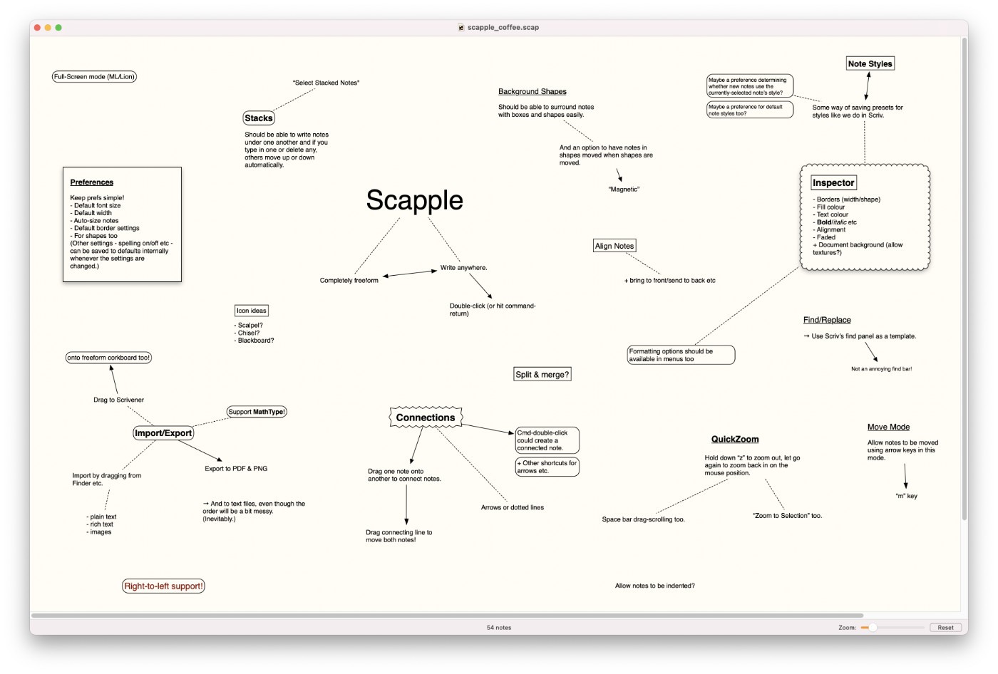 Scapple v1.4.2.0 思维绘图软件