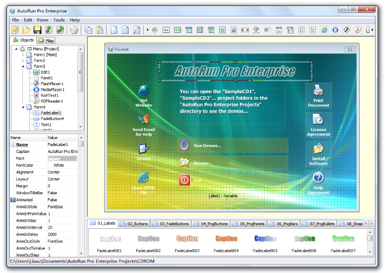 Longtion AutoRun Pro Enterprise v15.9.0.490 应用程序开发 (RAD) 工具