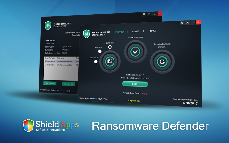 ShieldApps Ransomware Defender Pro v4.4.1 对抗勒索软件