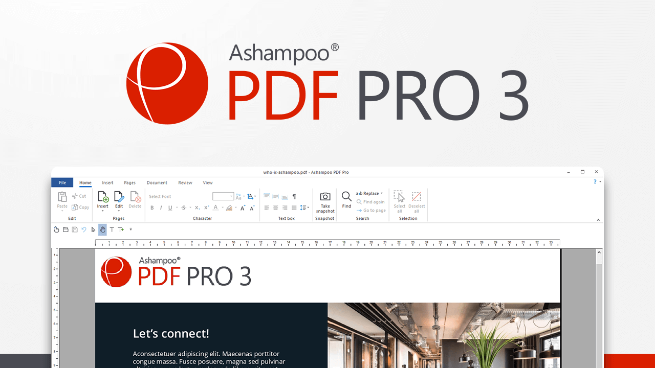 Ashampoo PDF Pro v3.0.8 PDF合并并转换Word文档软件