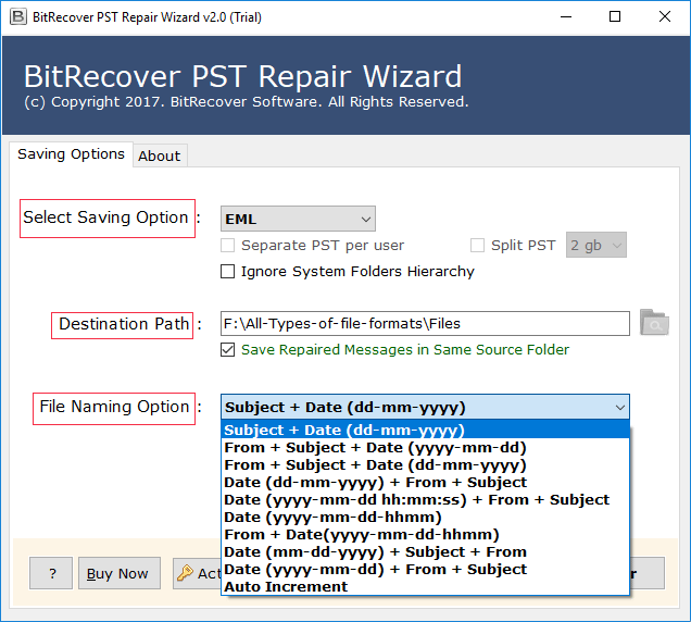 BitRecover PST Repair Wizard v3.0 恢复永久删除Outlook软件