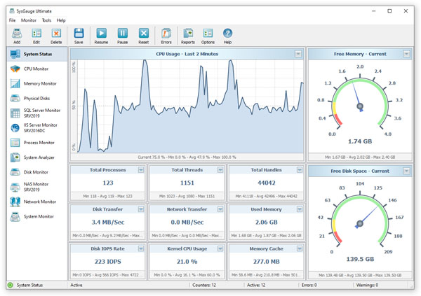 SysGauge Ultimate v10.8.16 系统监控和分析工具