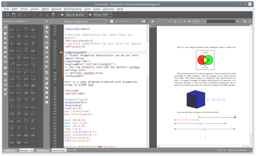 Texmaker v5.1.4 LaTeX编辑器