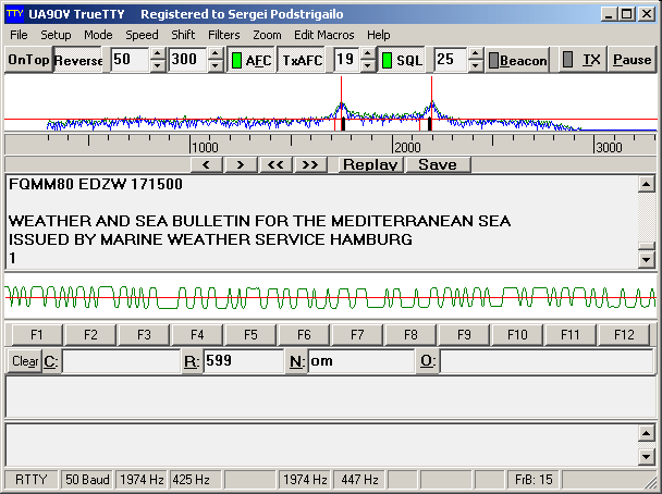 DXSoft TrueTTY v3.33 无线电数字通信设计软件