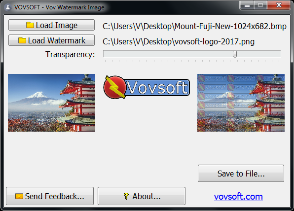 VovSoft Watermark Image v2.0.0 图像添加水印软件