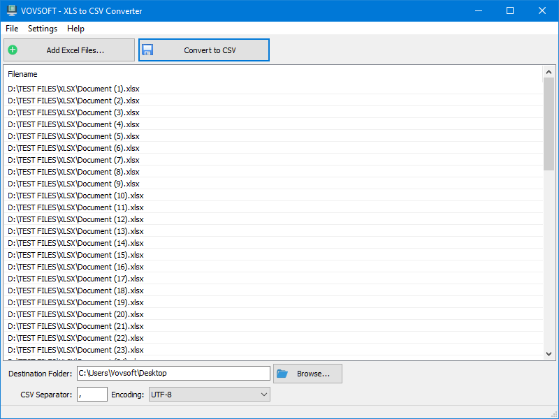 VovSoft XLS to CSV Converter v2.3 XLS到CSV转换器