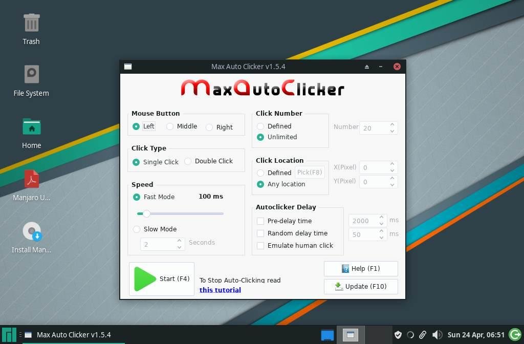 Max Auto Clicker v1.5.8 模拟和自动化鼠标点击工具