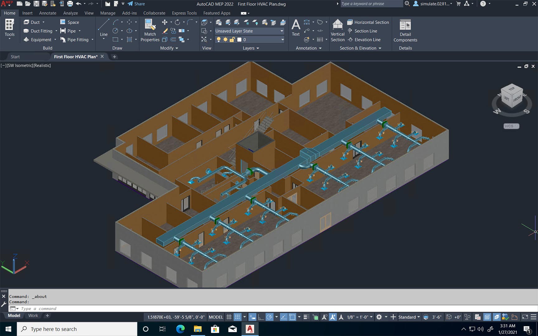 Autodesk AutoCAD MEP 2025 机械/电气和管道设计软件