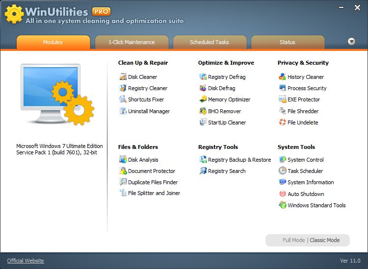 WinUtilities Pro v15.89 修补更新程序工具