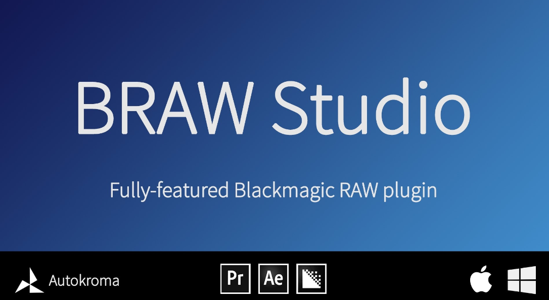 AE/PR插件：Aescripts BRAW Studio v3.1.3 RAW视频素材导入插件