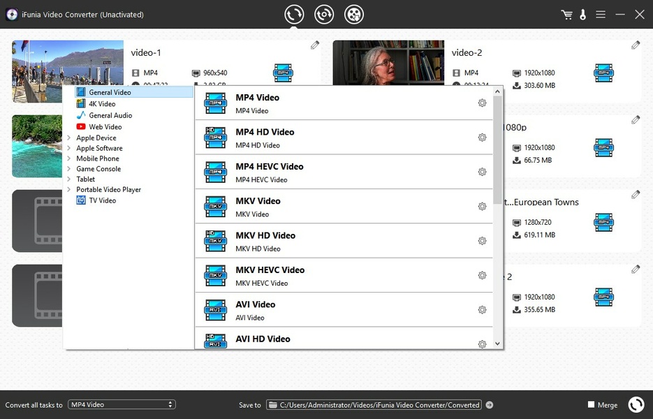 iFunia Video Converter v2.6.0 400+格式转换视频/音频工具