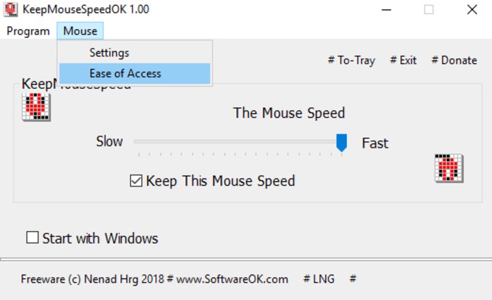 KeepMouseSpeedOK v3.26 控制鼠标速度工具