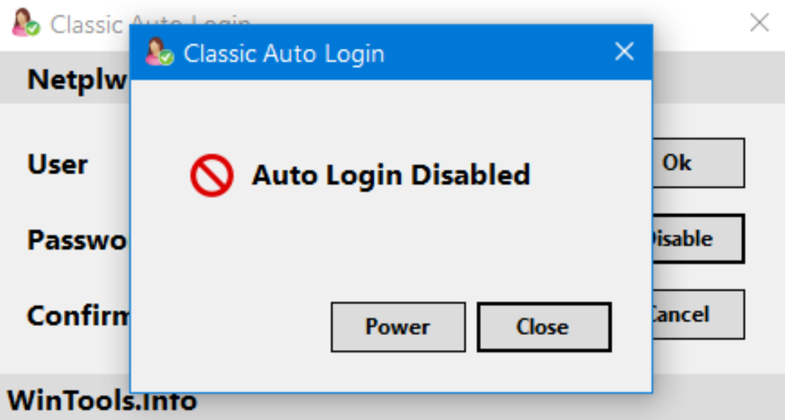 WinTools Classic Auto Login v1.0.0.1 为设置自动登录工具