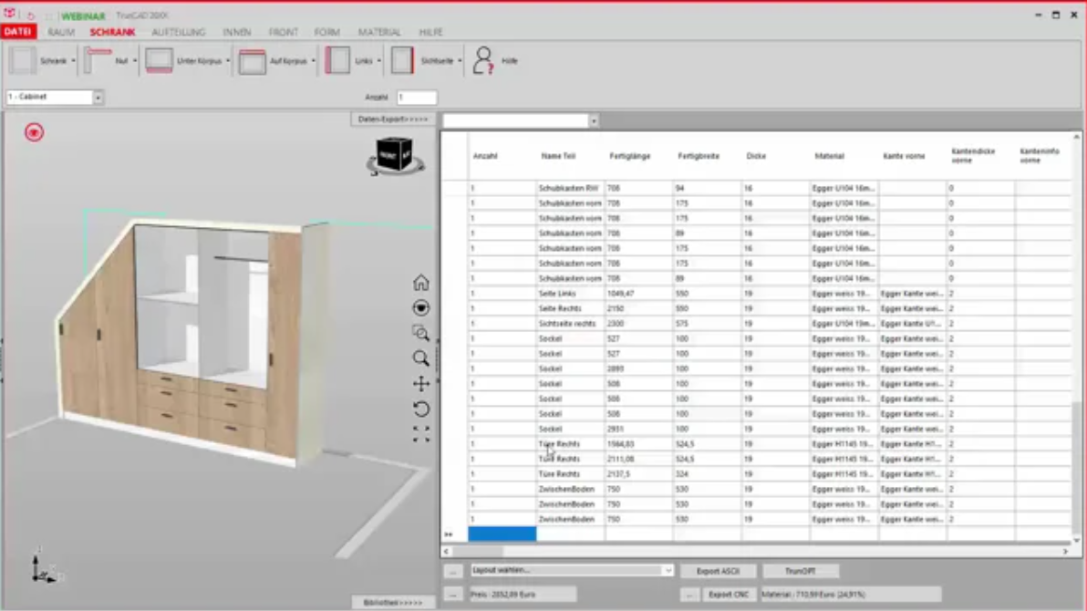 TrunCAD 20XX / 3DGenerator 2023.16 3D家具设计和生产软件