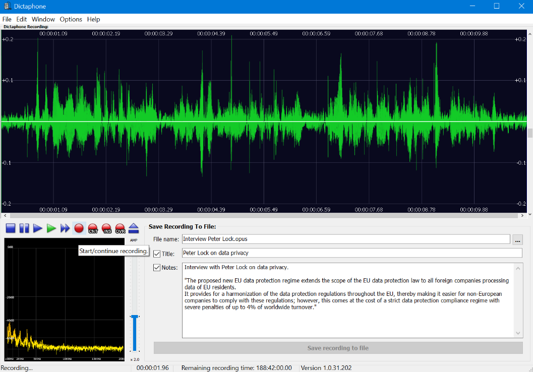 3delite Dictaphone v1.0.59.254 音频录制软件