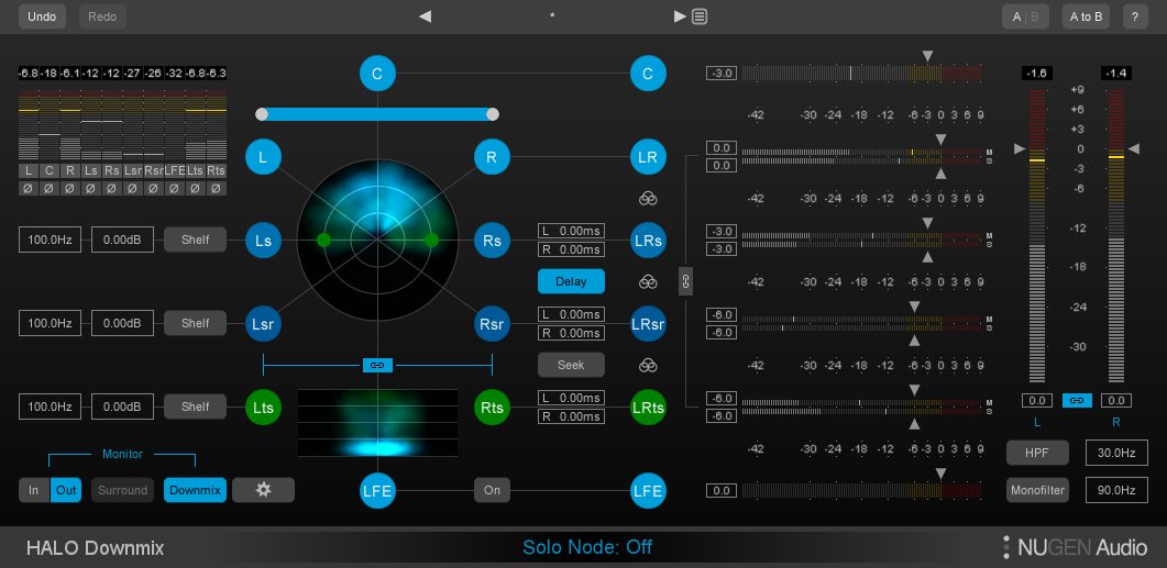 NUGEN Audio Halo Downmix v1.5.0.0 环绕声重新平衡插件