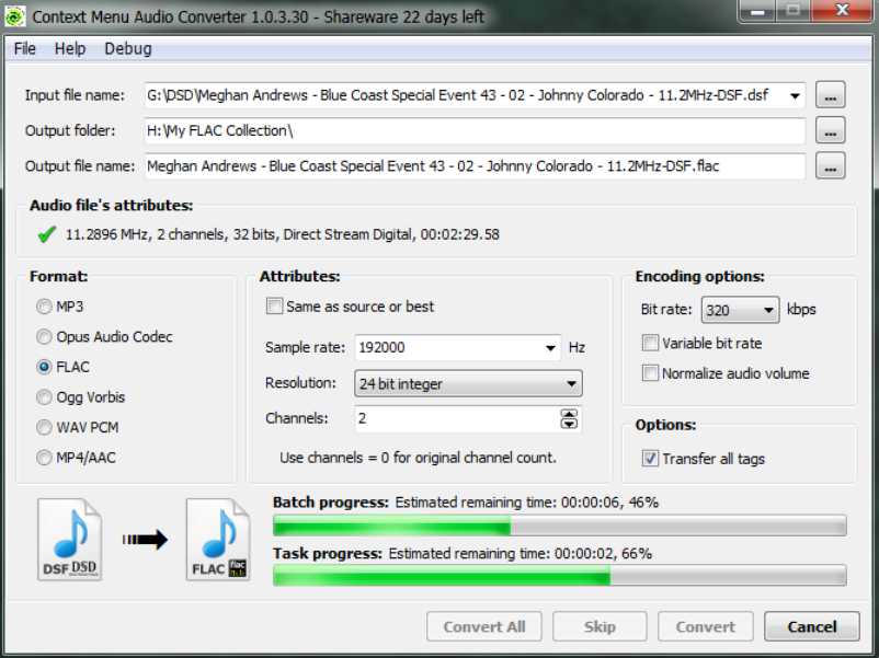 Context Menu Audio Converter v1.0.120.200 上下文菜单音频转换器