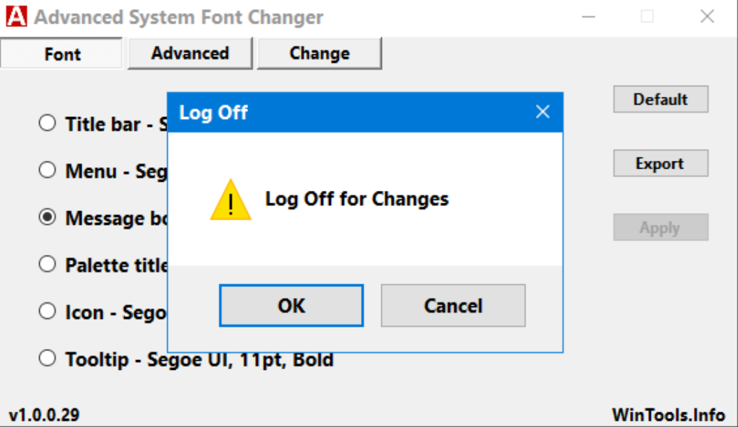 Advanced System Font Changer v2.2.1.20 系统字体转换器