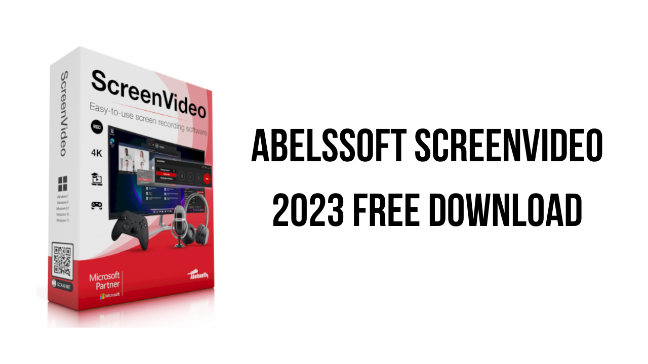 Abelssoft ScreenVideo 2025 v8.03.54698 屏幕录制软件