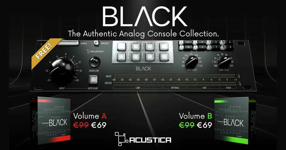 Acustica Audio Black Bundle 2023 前置放大器插件捆绑包