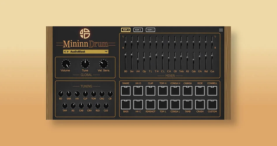 Audio Blast MininnDrum v1.1.0 多功能鼓机插件