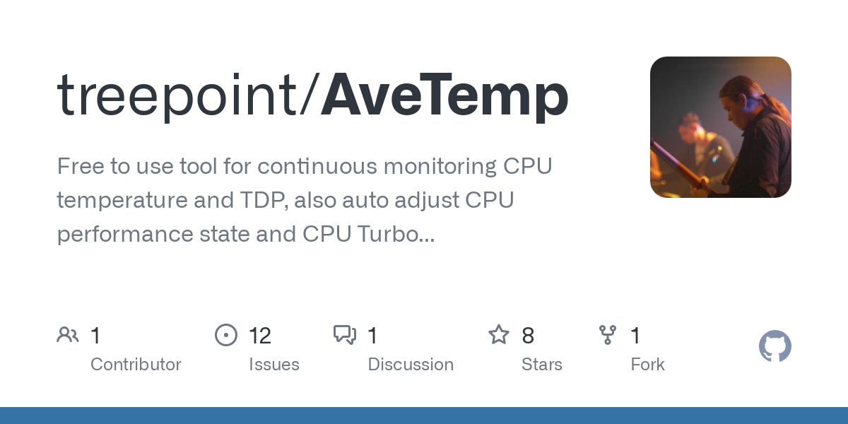 AveTemp v1.4.2 监控CPU和TDP温度工具