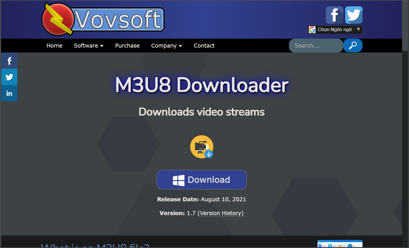 VovSoft M3U8 Downloader v2.0 M3U8格式视频下载工具