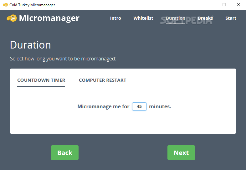 Cold Turkey Micromanager Pro v1.1 定时阻止访问应用或网站工具