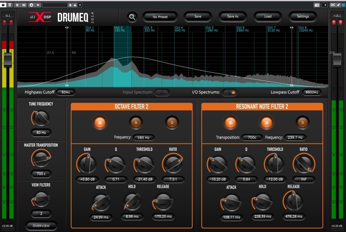 aiXdsp DrumEQ v2.0.9.0 鼓谐振静态/动态均衡器