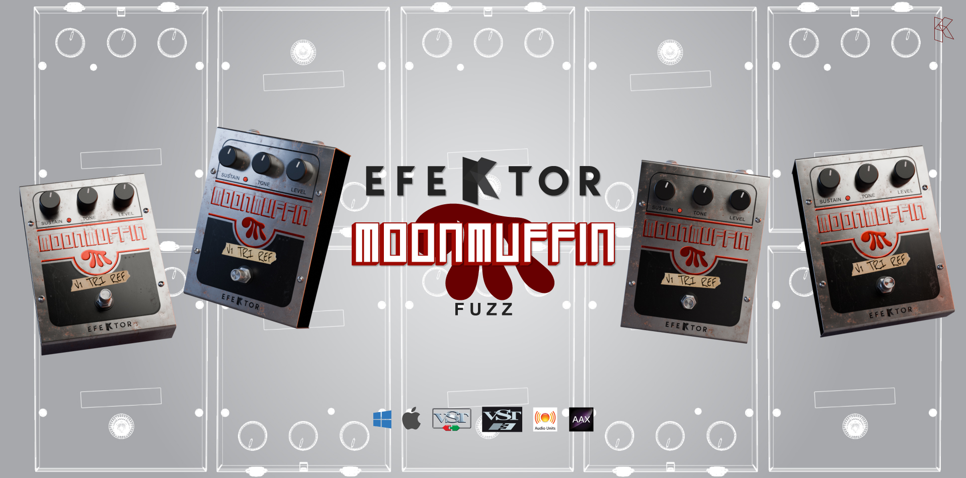 Kuassa Efektor Moon Muffin v1.0.0 浓厚失真和持久音质插件