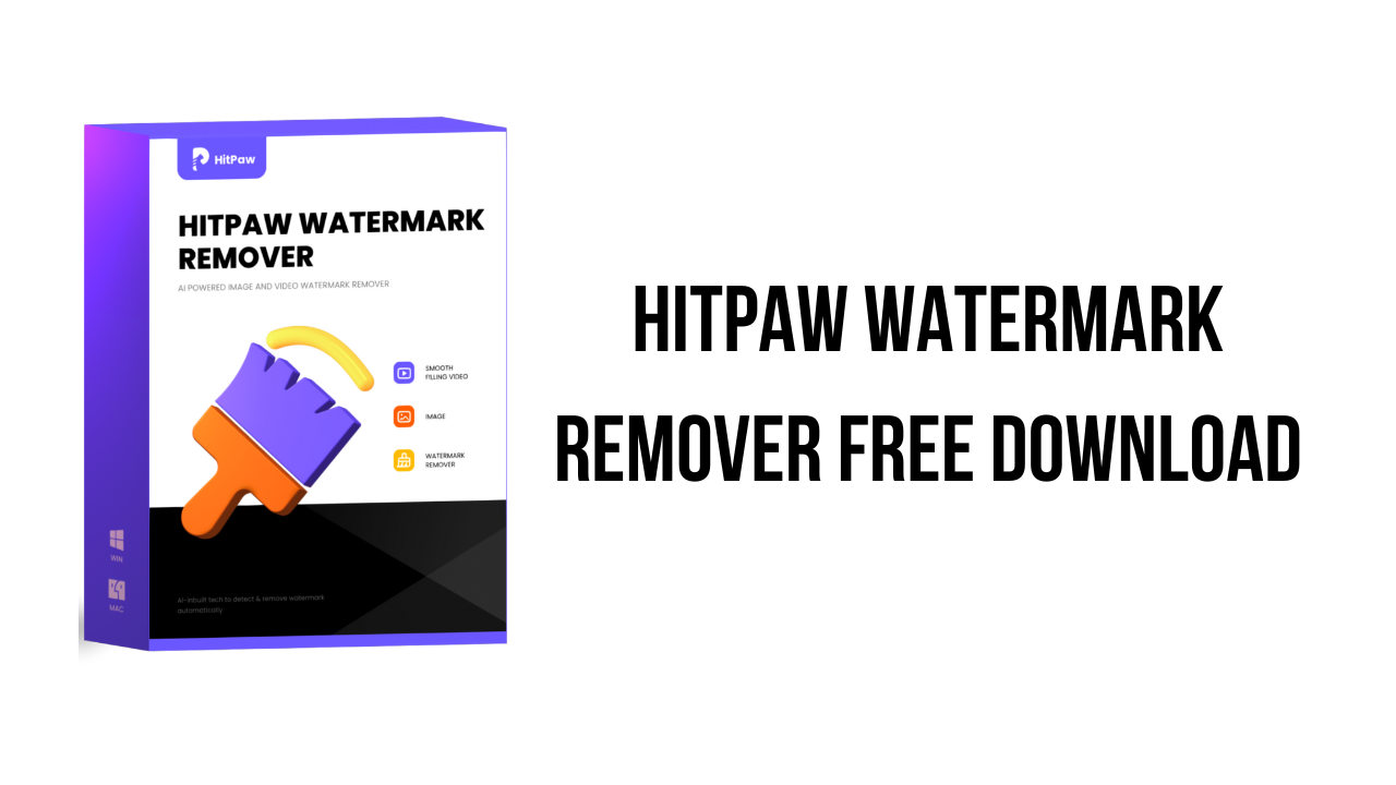 HitPaw Watermark Remover v2.3.0.8 AI图像和视频水印去除工具