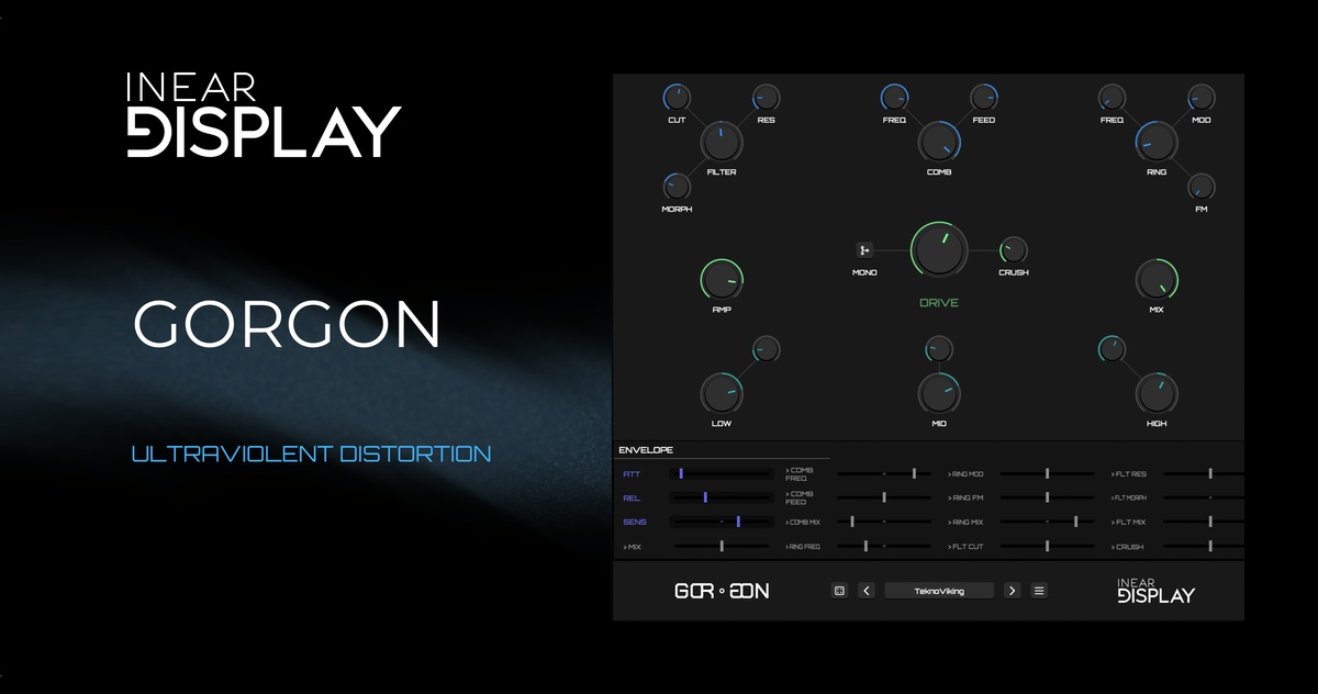 Inear Display Gorgon v2.0 失真效果插件