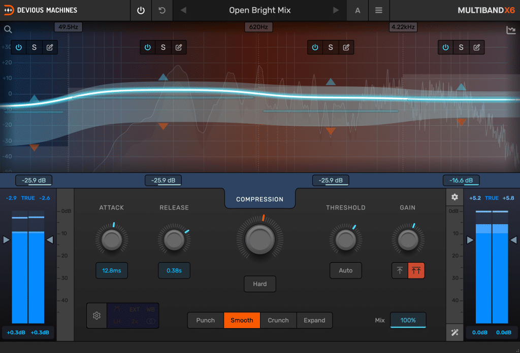 Devious Machines Multiband X6 v1.0.35 多频段动态压缩插件