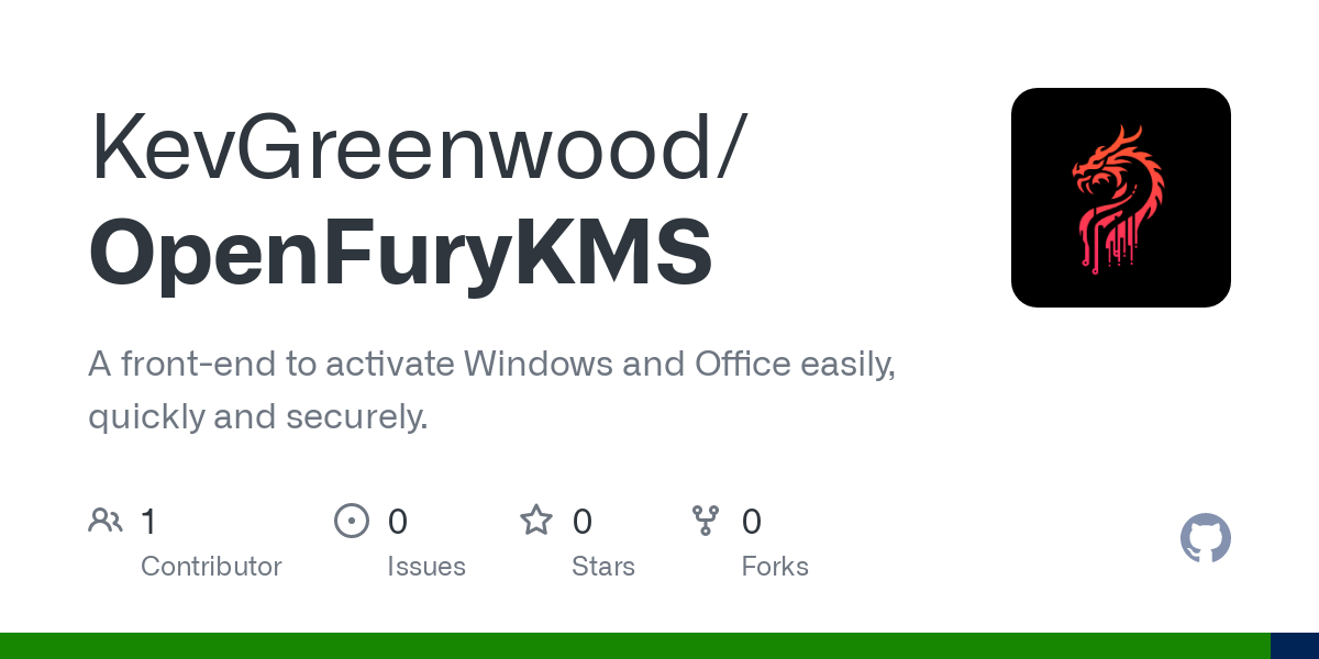 FuryKMS v1.5.0 Windows和Office产品KMS激活