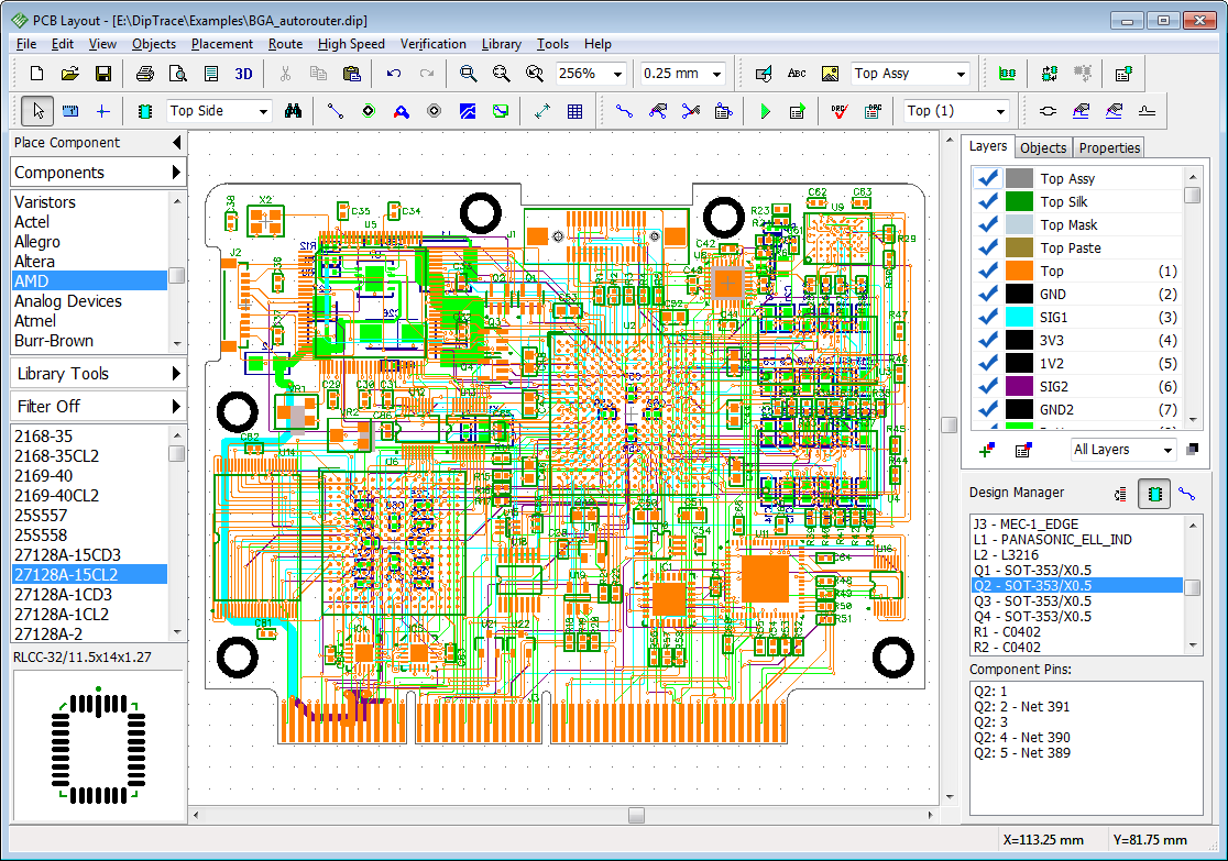 DipTrace v4.3.0.5 PCB电路板设计软件