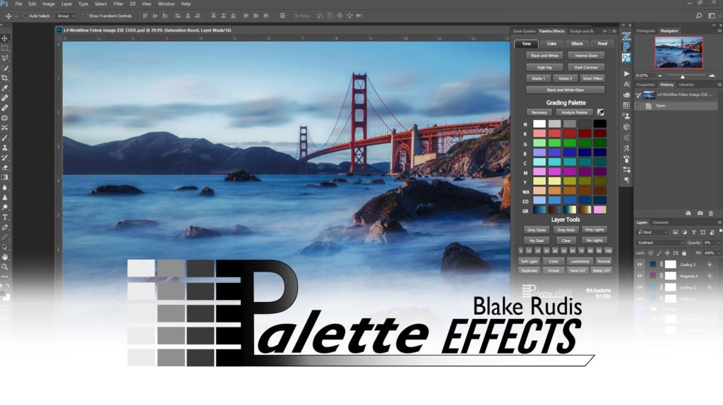 Palette Effects Panel v2.0.1 多种颜色分级和效果PS插件