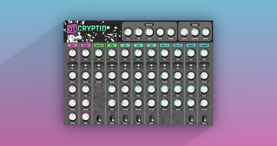 Punk Labs OneTrick CRYPTID v1.0.1 FM鼓合成器