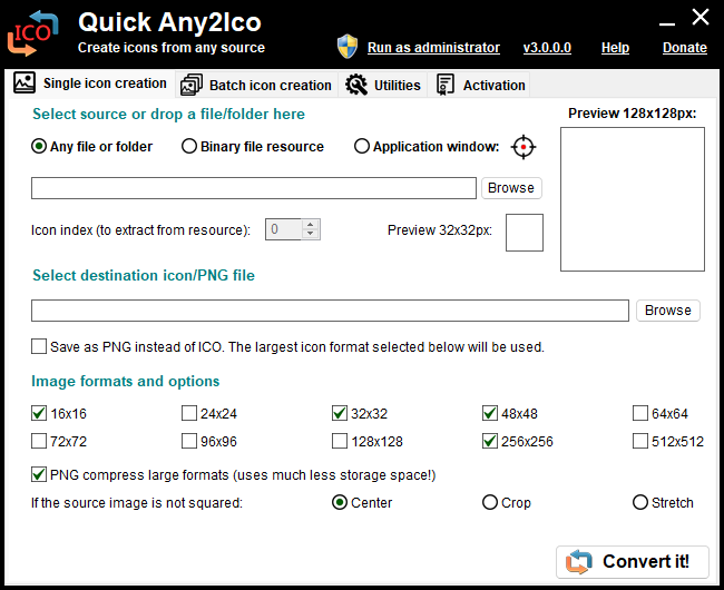 Quick Any2Ico v3.4.4.0 创建图标文件工具