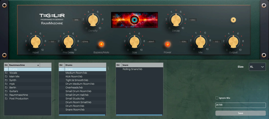 Tegeler Audio Manufaktur Raummaschine v1.1.8 混响插件