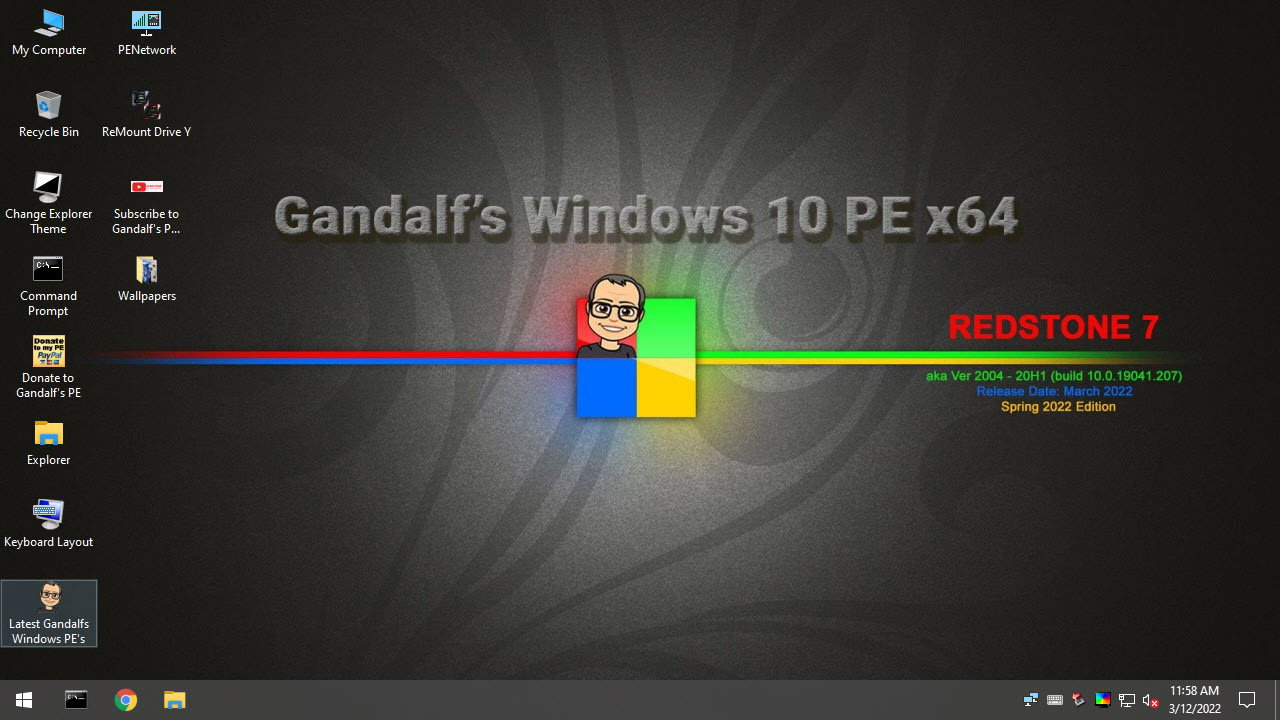 Gandalf’s Windows 10PE 20H1 build 19041 系统救援启动工具