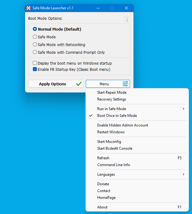 Safe_Mode_Launcher_menu