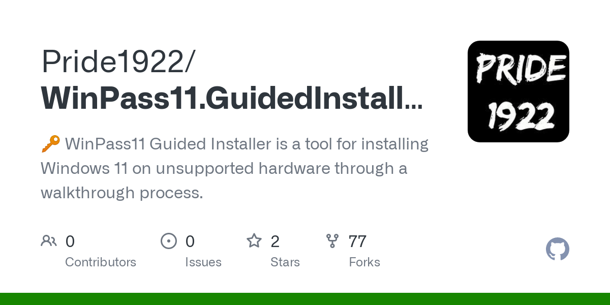 WinPass11 Guided Installer v1.2.0 引导安装程序