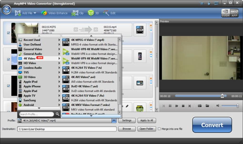 AnyMP4 Video Converter v7.2.58 视频格式转换软件